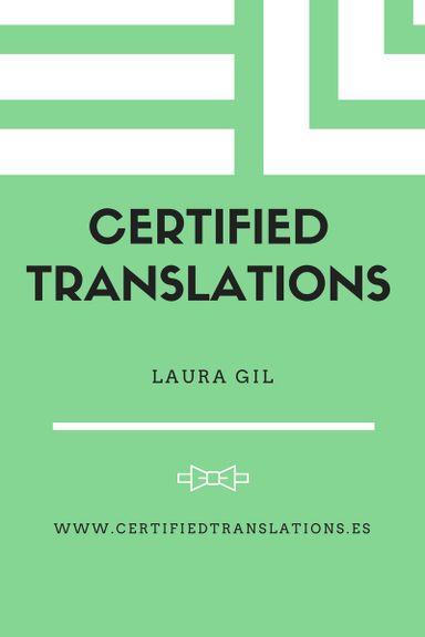 Laura Gil | Traductor jurado del inglés en Las Palmas de Gran Canaria. Presupuesto gratuito en: laura.gil@certifiedtranslations o en el tlfno 667 91 97 65.